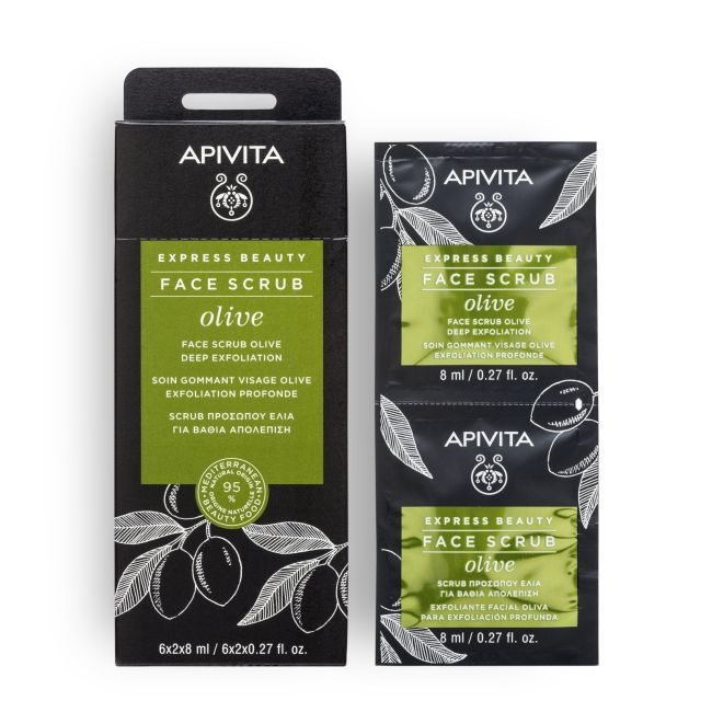 APIVITA FACE SCRUB OLIVE 6x2x8ml Product Main Image
